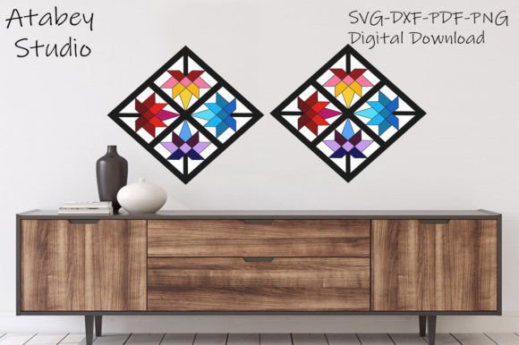 Barn Quilt Laser Cut File Traditional