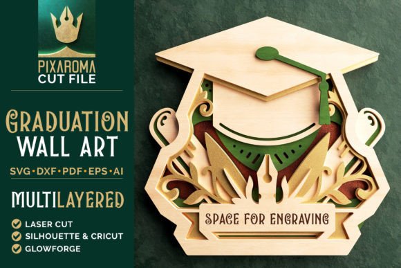 Celebrate Milestones with 3D Graduation Cap Wall Art