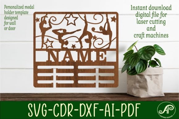 Celebrate Victory: Custom Gymnast Medal Holder SVG Cut File