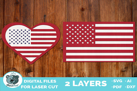 Crafting Patriotic Decor: The American Heart Flag CNC Project