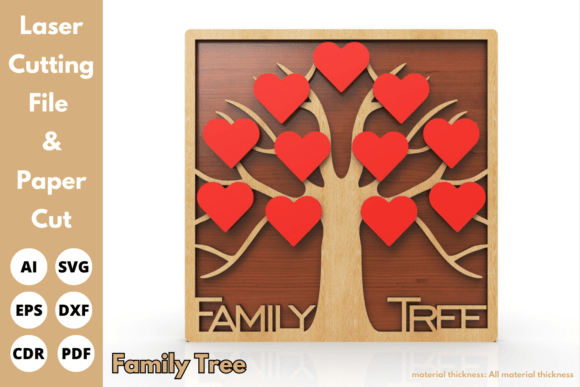 Create a Stunning Multi Layer Family Tree Sign, Laser Cut