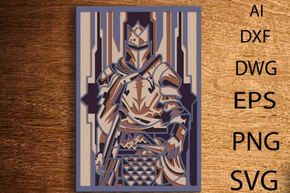 Discover the Knight Art Multilayer Fantasy SVG Design