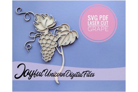 Grape SVG Laser Cut File for Glowforge