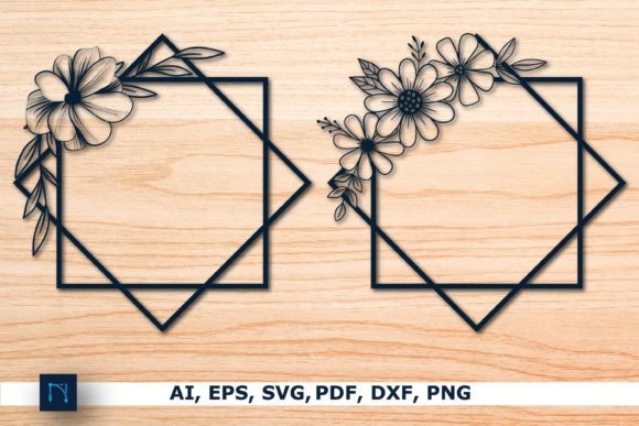 Paper Cut Floral Wreath Svg Bundle