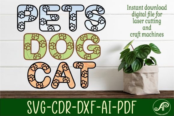 Paw Print Letters Alphabet Set: Creative Typography